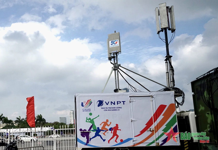 Mạng 5G của VinaPhone tại sân Mỹ Đình có tốc độ 1Gbps